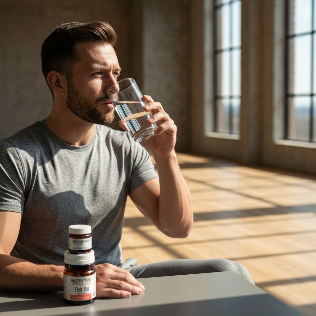 Morning routine with supplements